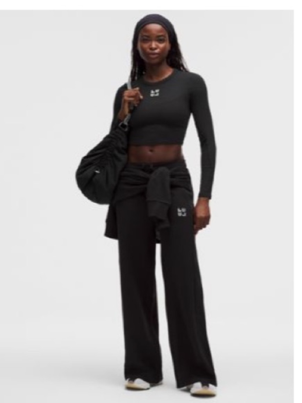 lululemon athletica Scuba midrise wide leg pant - Black